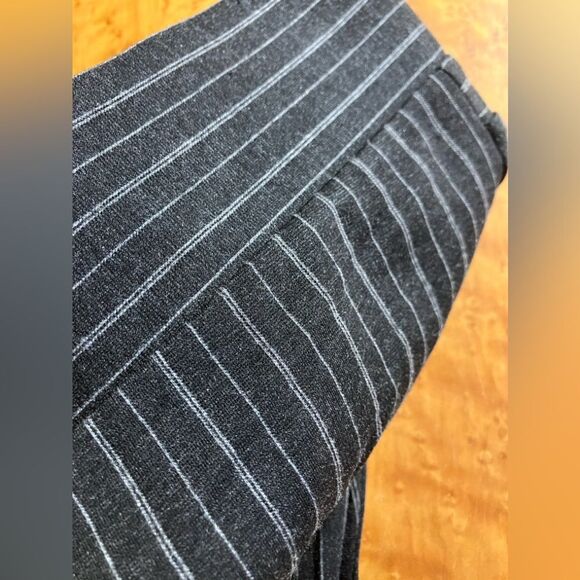Loft, dark gray/ white pinstriped slacks, excellent condition, size small - Picture 3 of 3